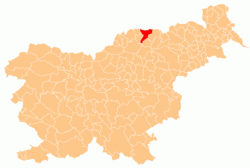 Umestitev občine Radlje ob Dravi v Sloveniji